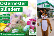 Osterüberraschung im BHG-Gartencenter